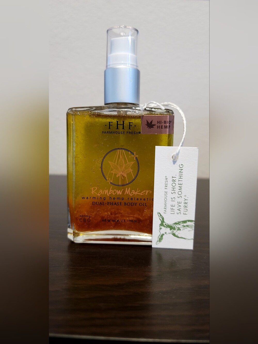Farmhouse Fresh Rainbow Maker Dual-Phase Body Oil — Amber Gold